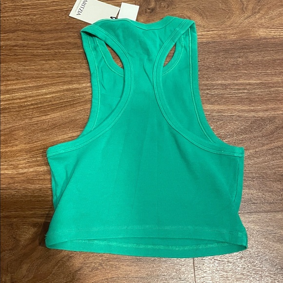 Aritzia HOMESTRETCH™ RIB RACERBACK WAIST TANK Green - Picture 2 of 2